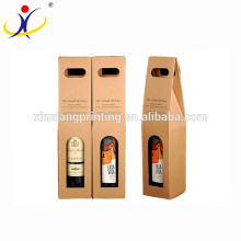 As caixas de papel de varejo do costume Kraft de Brown escolhem caixas do vinho